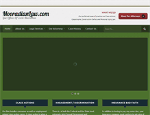Tablet Screenshot of mooradianlaw.com